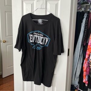 Kentucky Black Graphic Print Short Sleeve Shirt